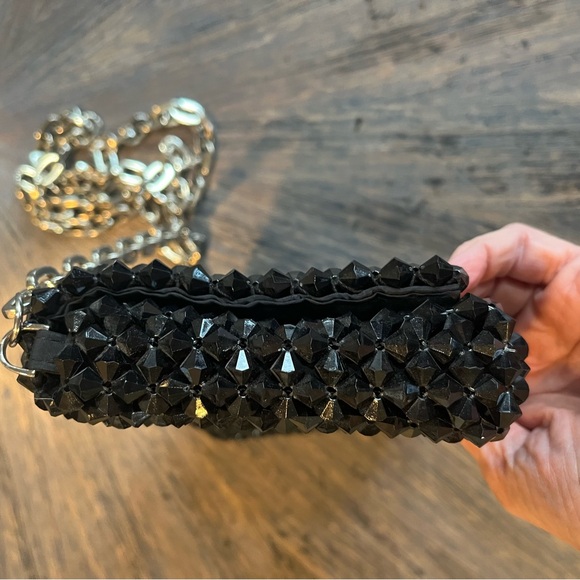 Elegant Black Zara Studded Clutch - Picture 15 of 16